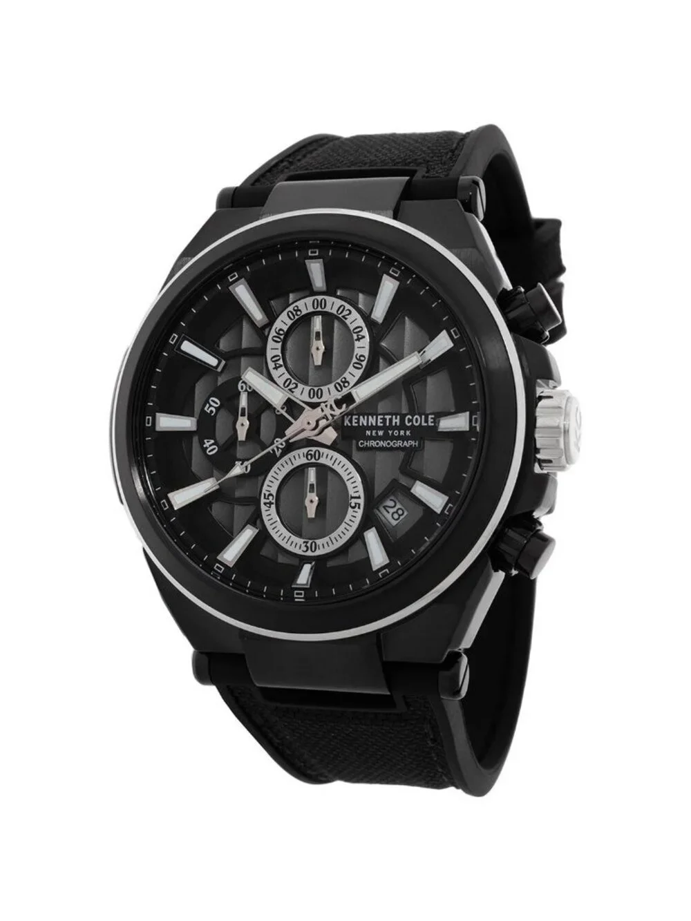 NWT Kenneth Cole New York Chronograph Quartz Black Dial Men's Watch